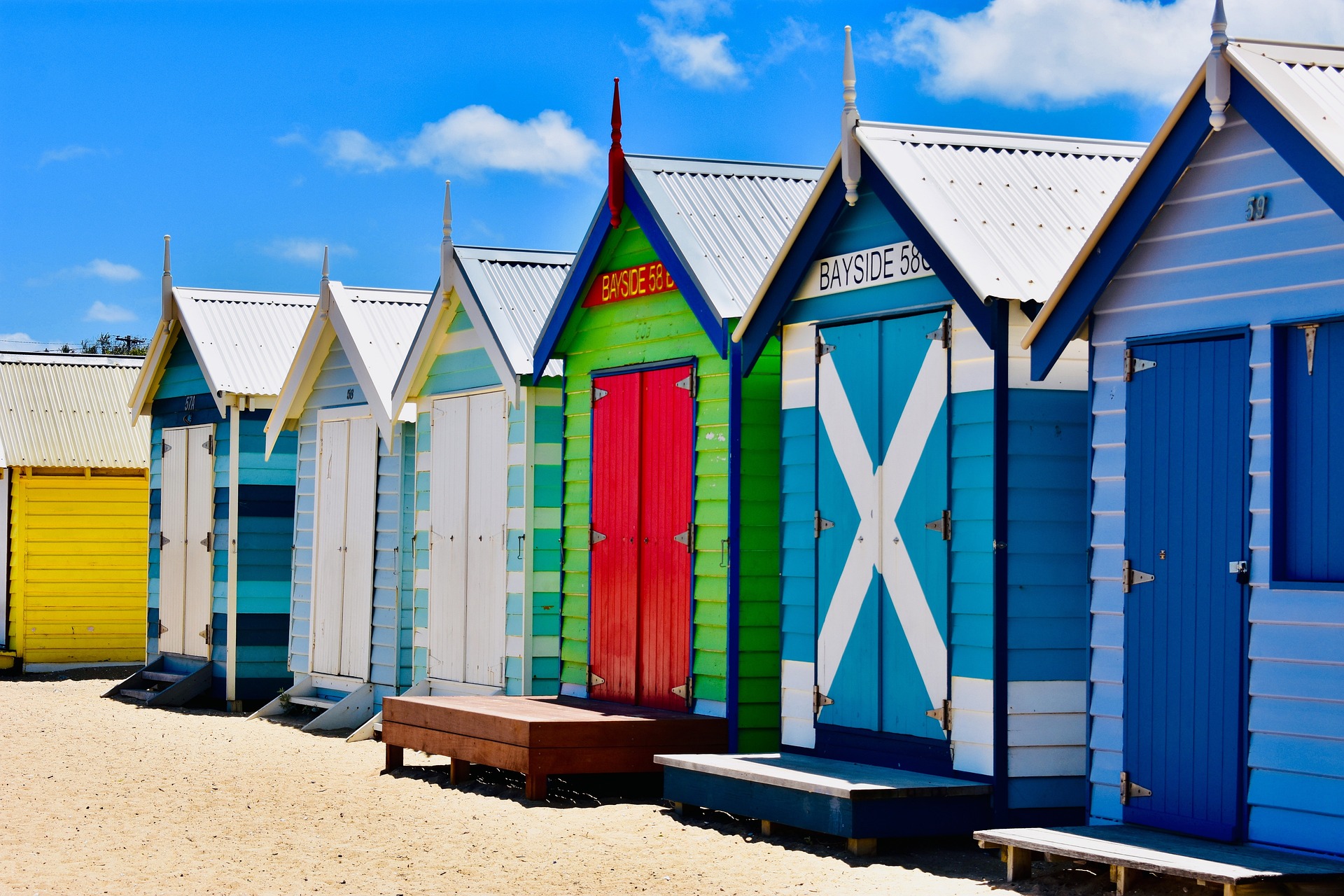 Bright architectural beach photography
