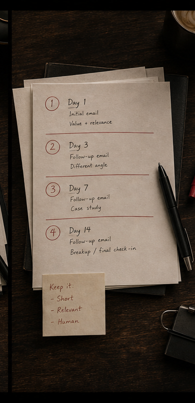 Follow-up cadence plan