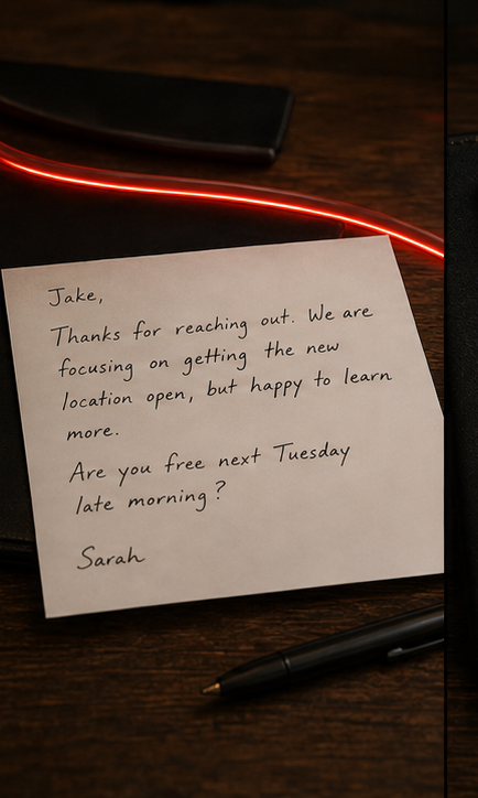 First outreach email