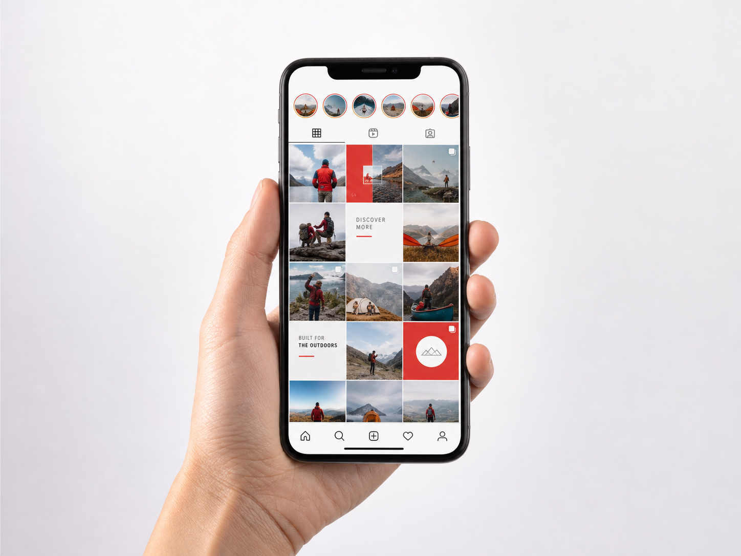 Social media management on a complete phone