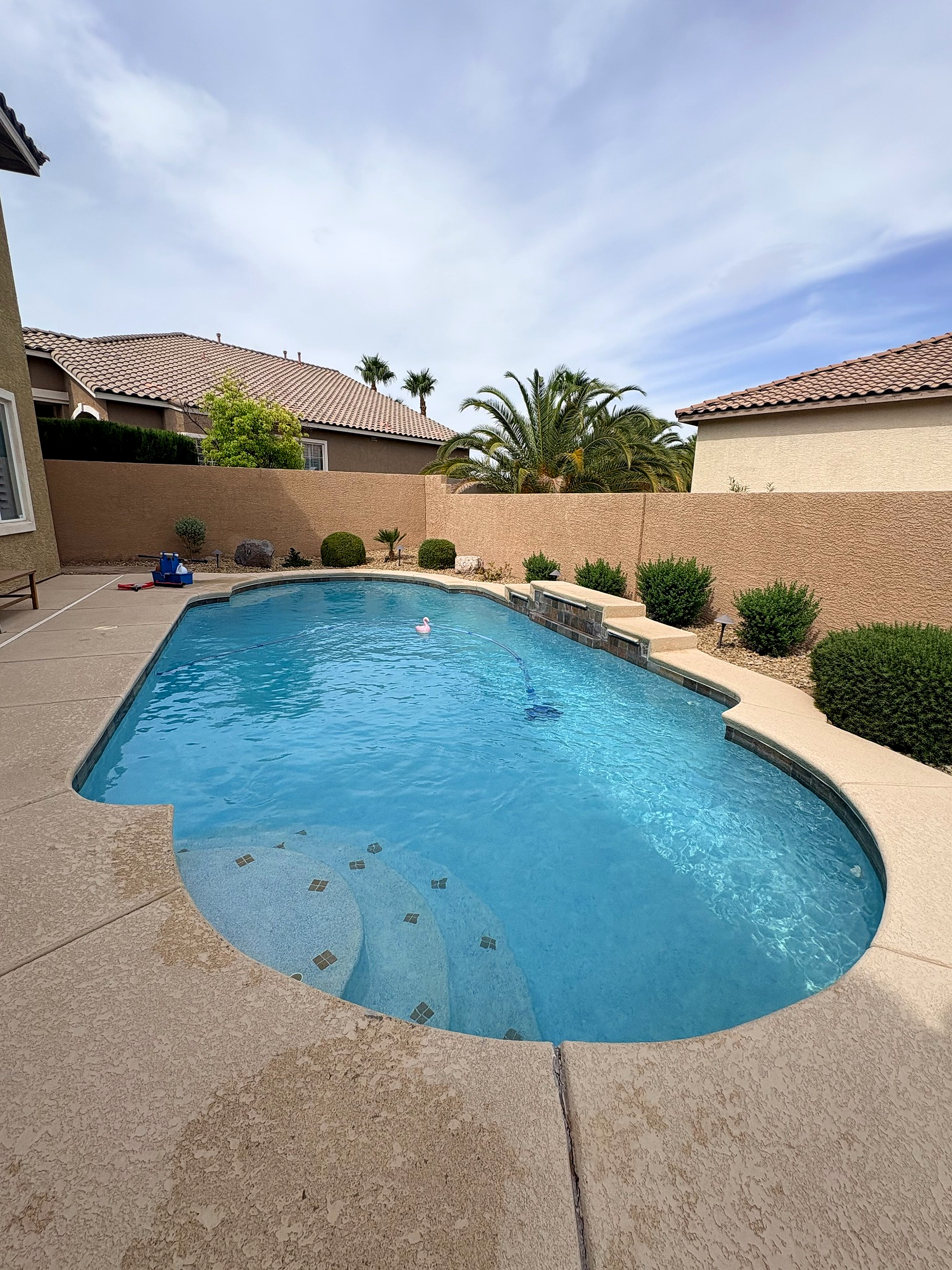 Clean residential pool in Las Vegas