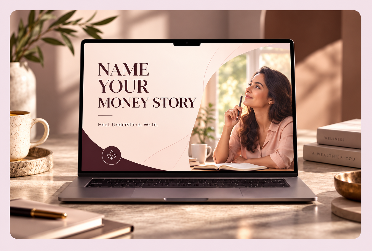 Pen and paper for writing your money story