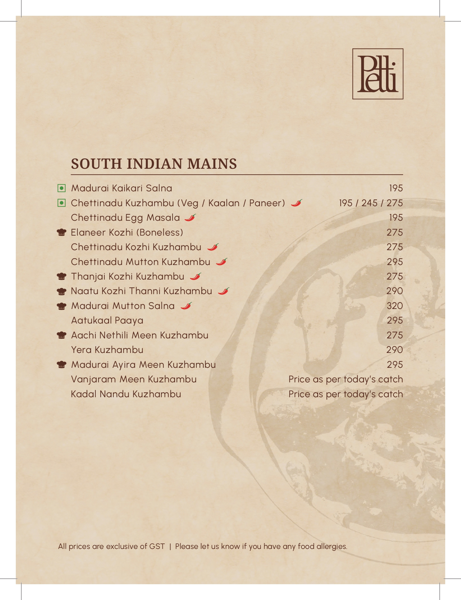 Menu Page 7