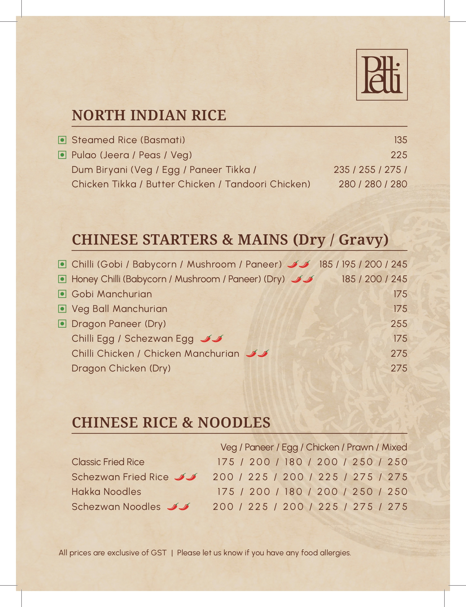 Menu Page 12