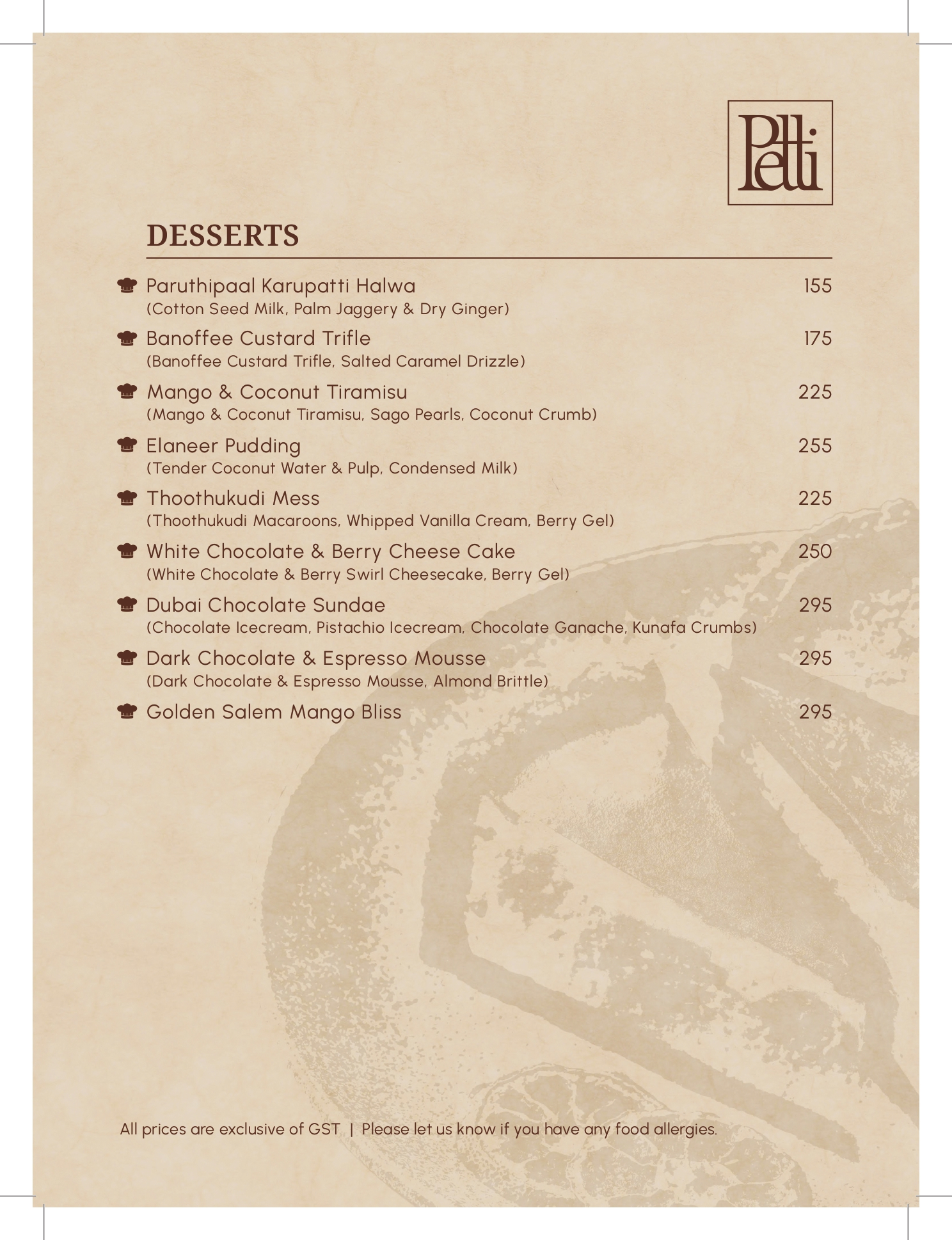Menu Page 13