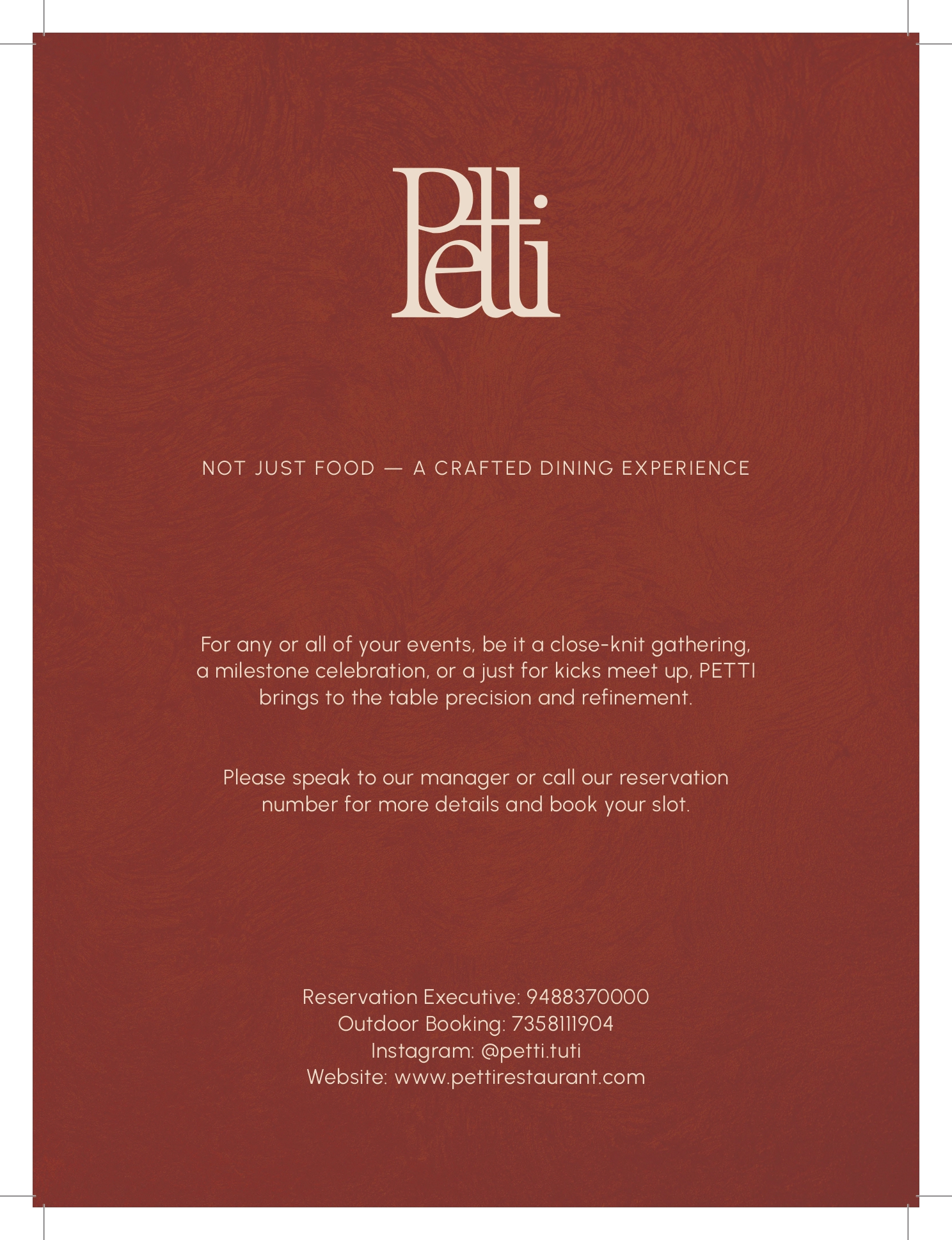 Menu Page 14