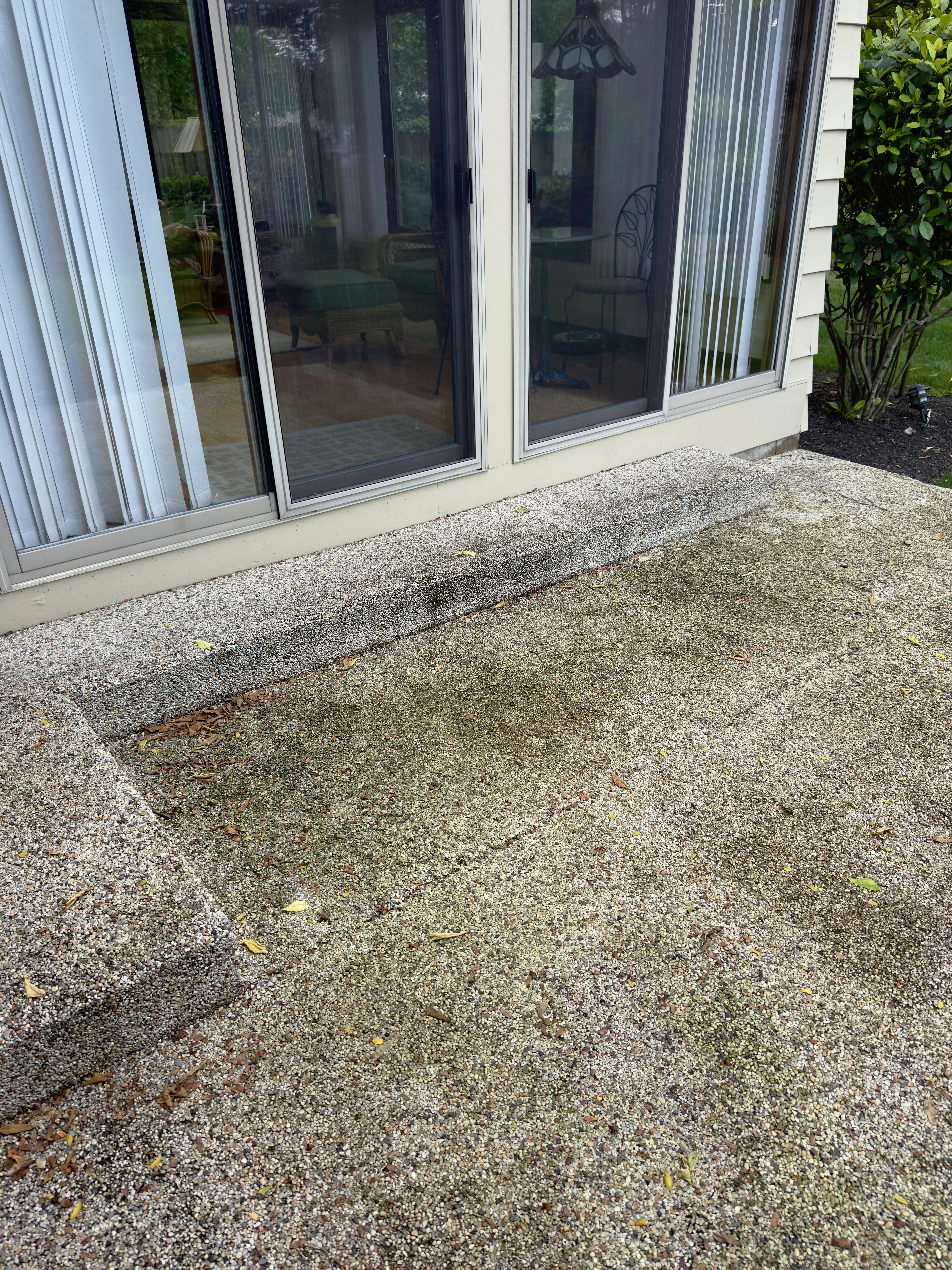 Alpha Power Washing Gutter Brightening before/after in New Albany, OH — before
