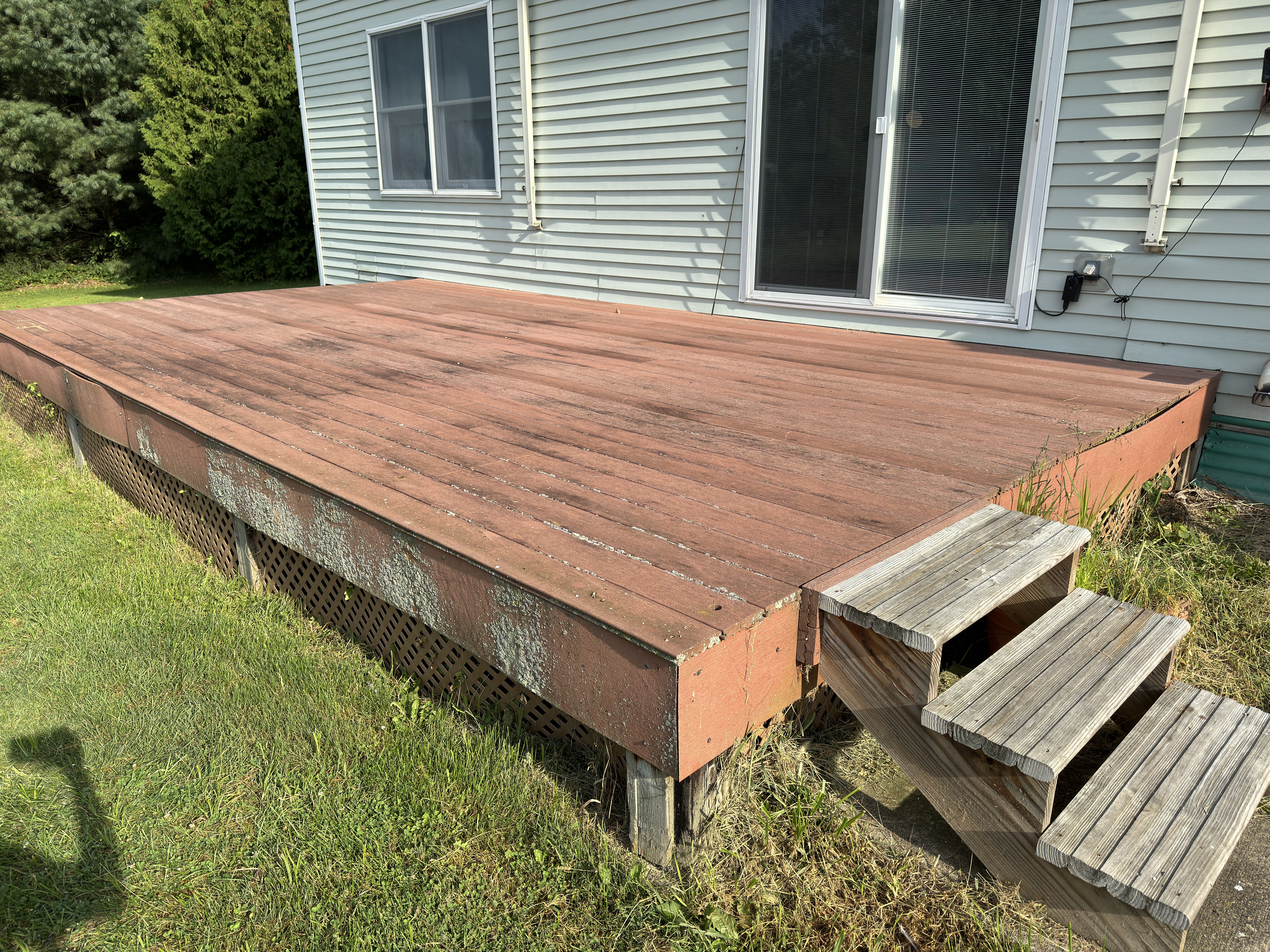 Alpha Power Washing Driveway & Concrete Cleaning before/after in Westerville, OH — before
