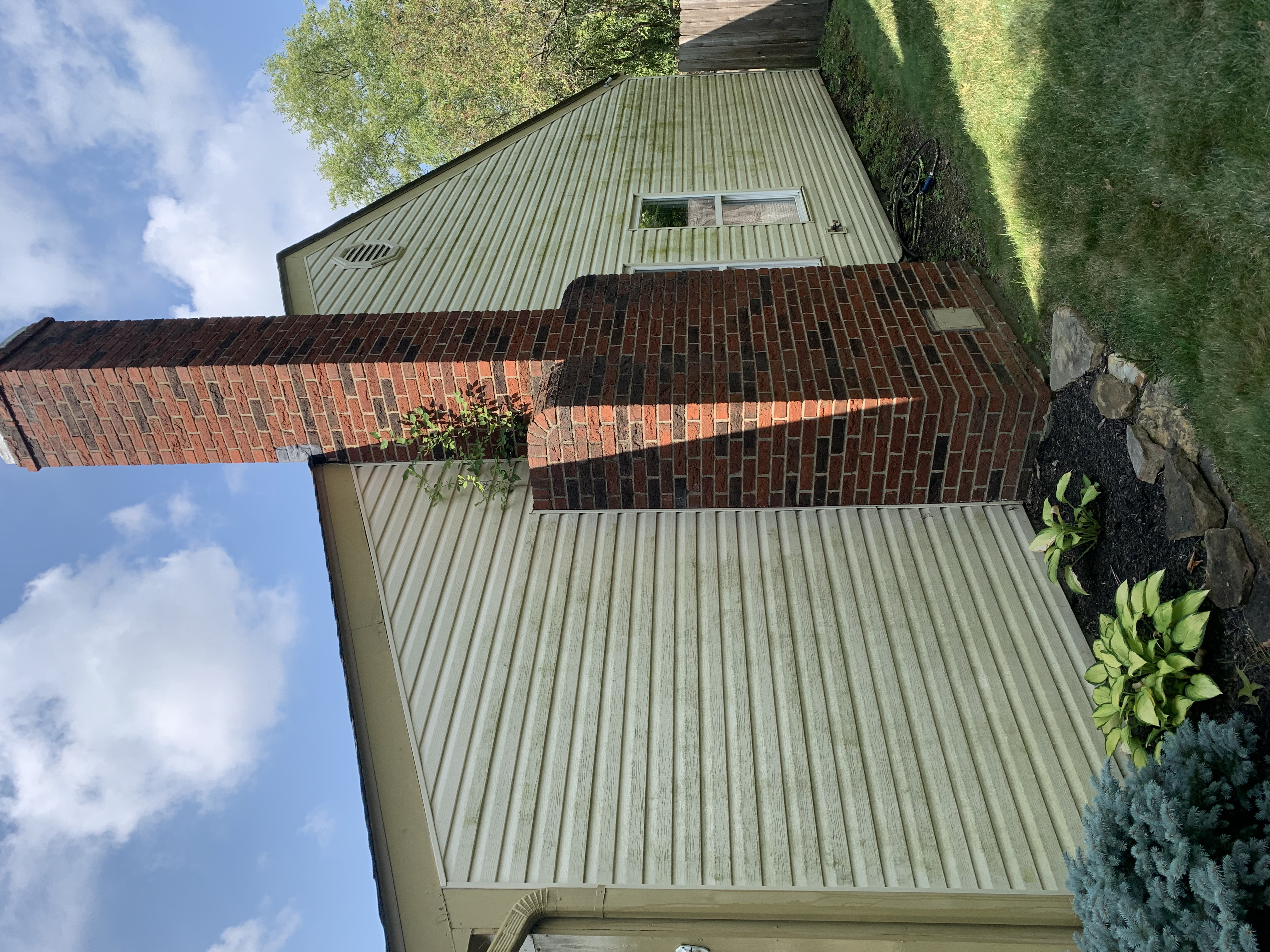 Alpha Power Washing House Washing before/after in Columbus, OH — before