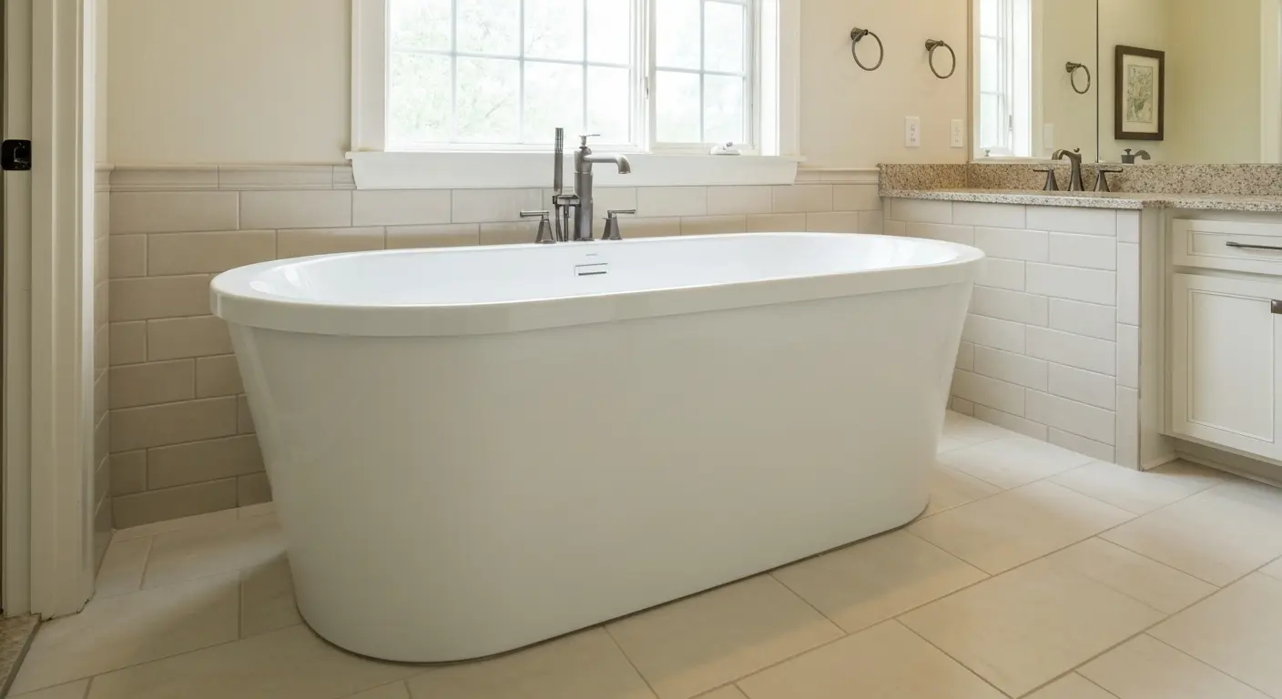 Tub installation in Gardendale bathroom remodel
