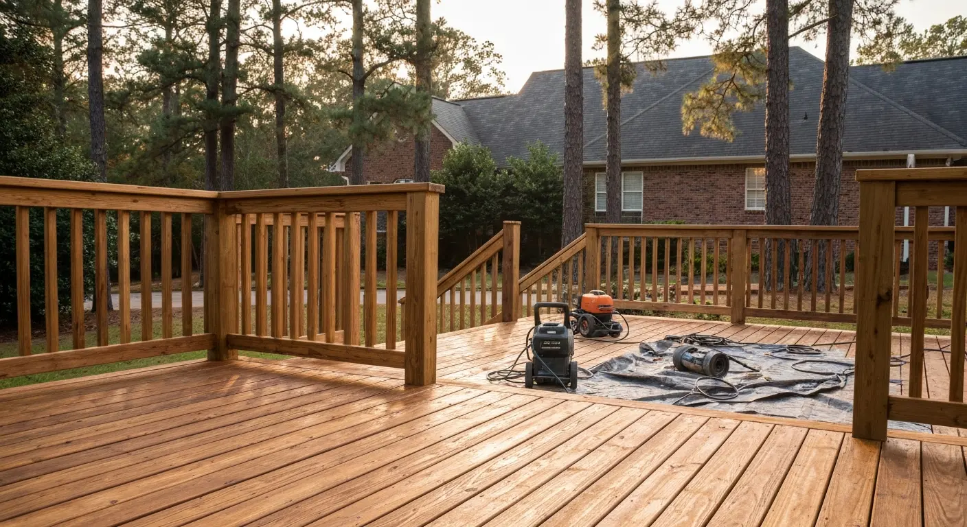 Deck repair work