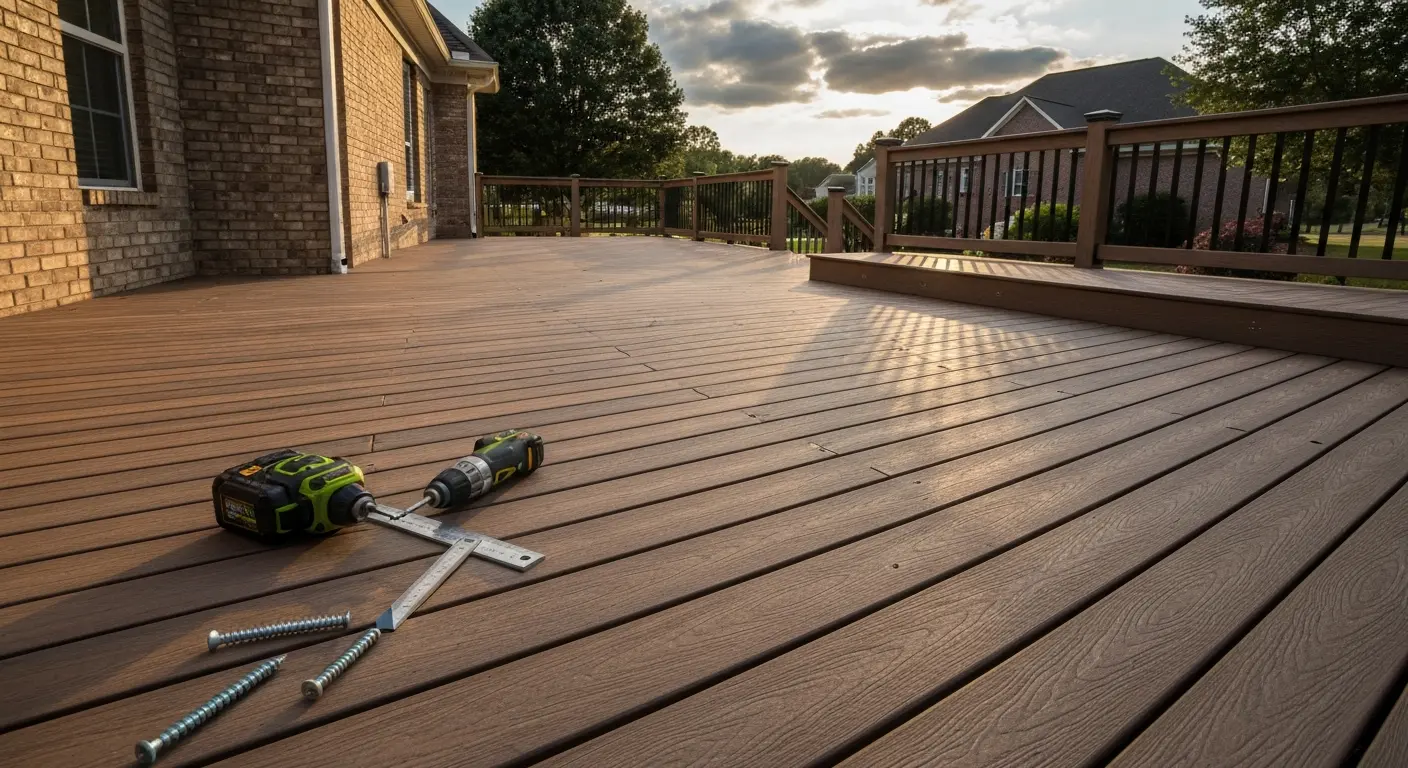 Composite deck installation