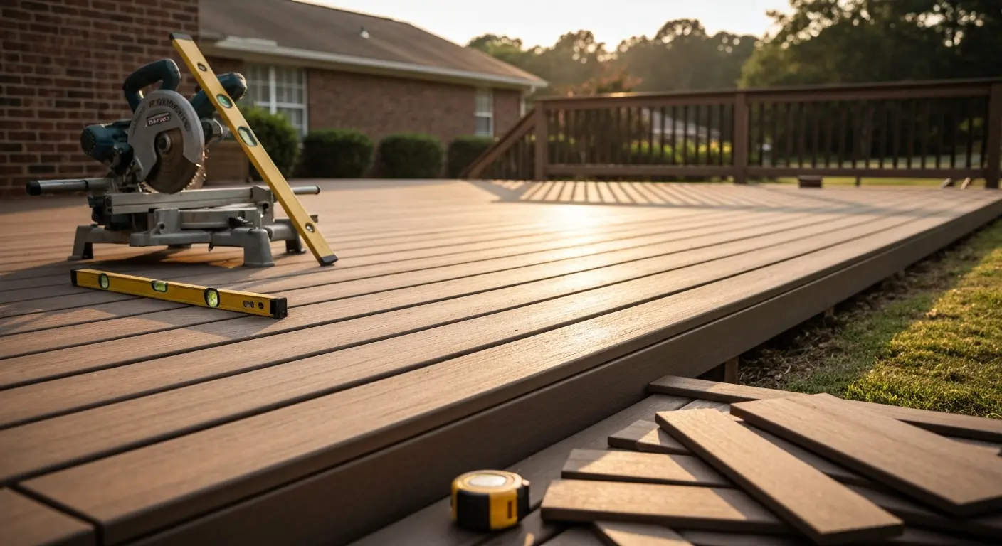 Composite deck installation