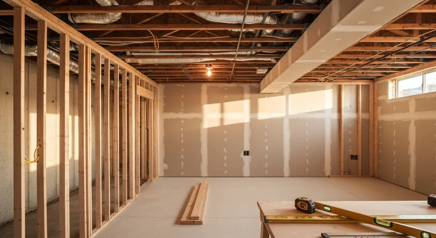 Basement framing installation
