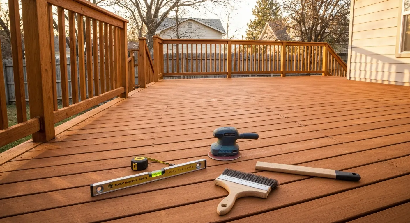 Deck repair and restoration work