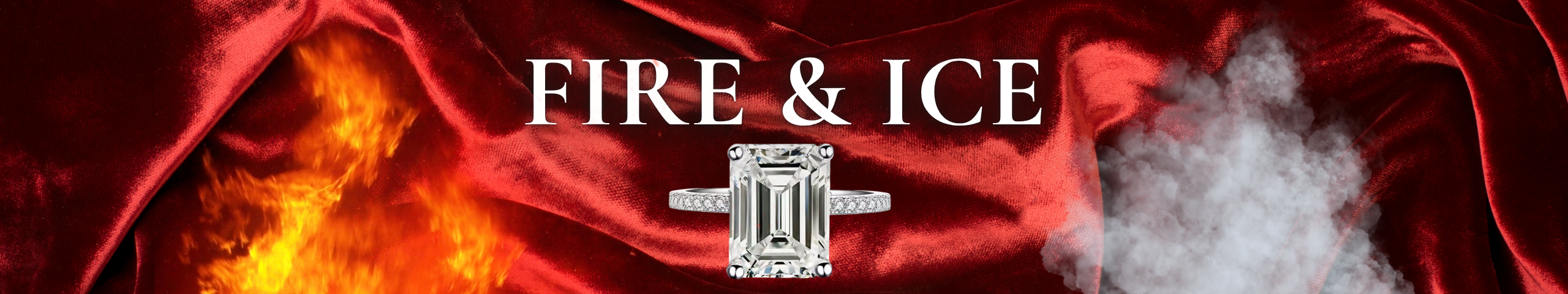 Fire & Ice moissanite ring