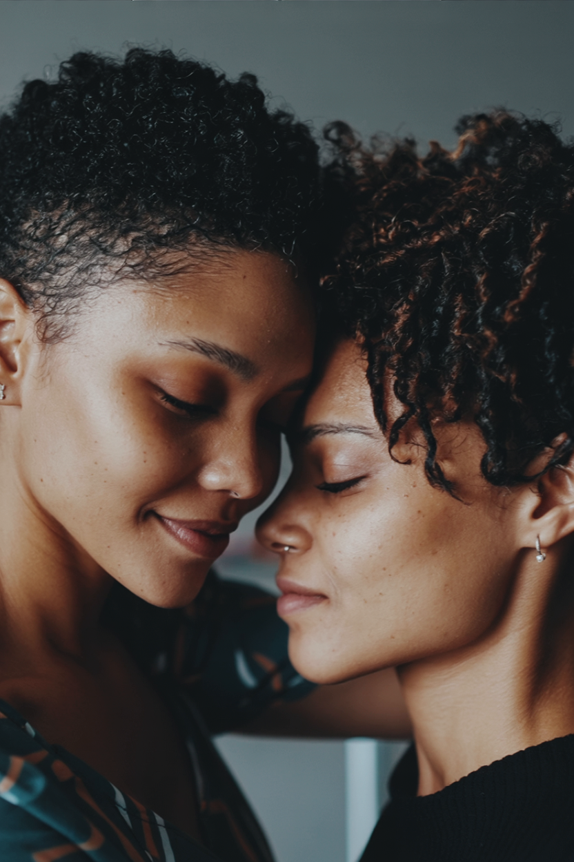 Two women in an intimate moment — Austral Taur