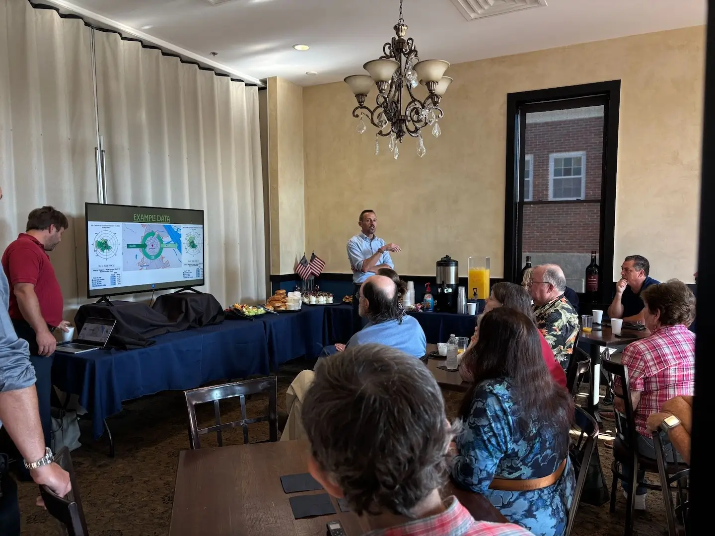 A photo from a breakfast meeting hosted by ProSG at the Audubon Library in June of 2026. A photo from a breakfast meeting hosted by ProSG at the Audubon Library in June of 2026.