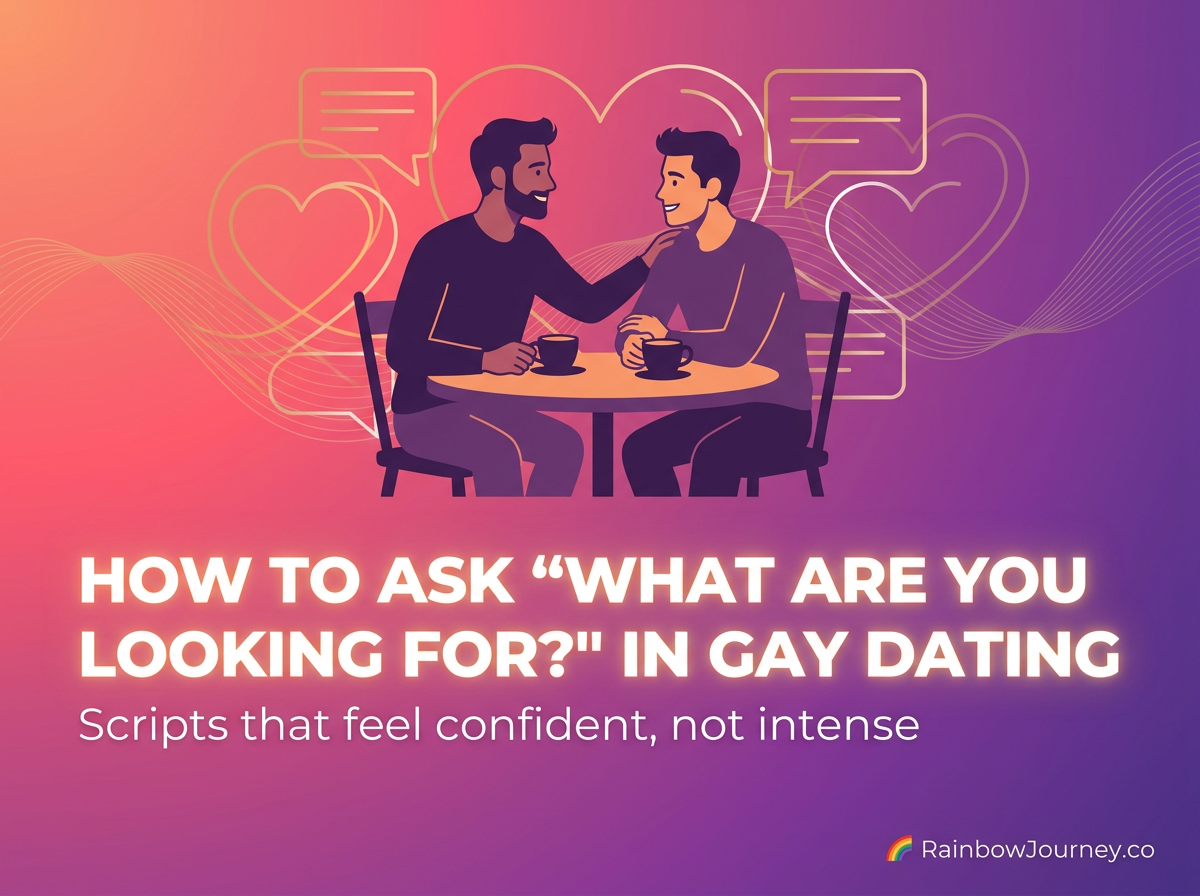 How to Ask “What Are You Looking For?” in Gay Dating (Without Sounding Intense)