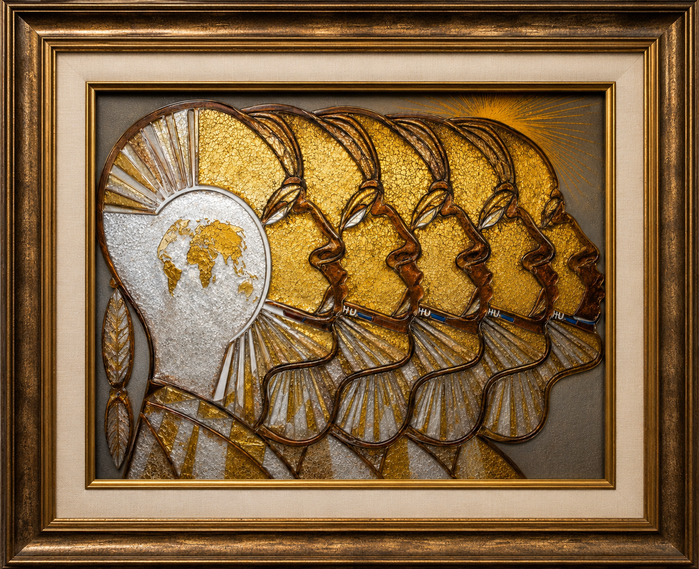 Commissioned glass artwork by Gregory Holder