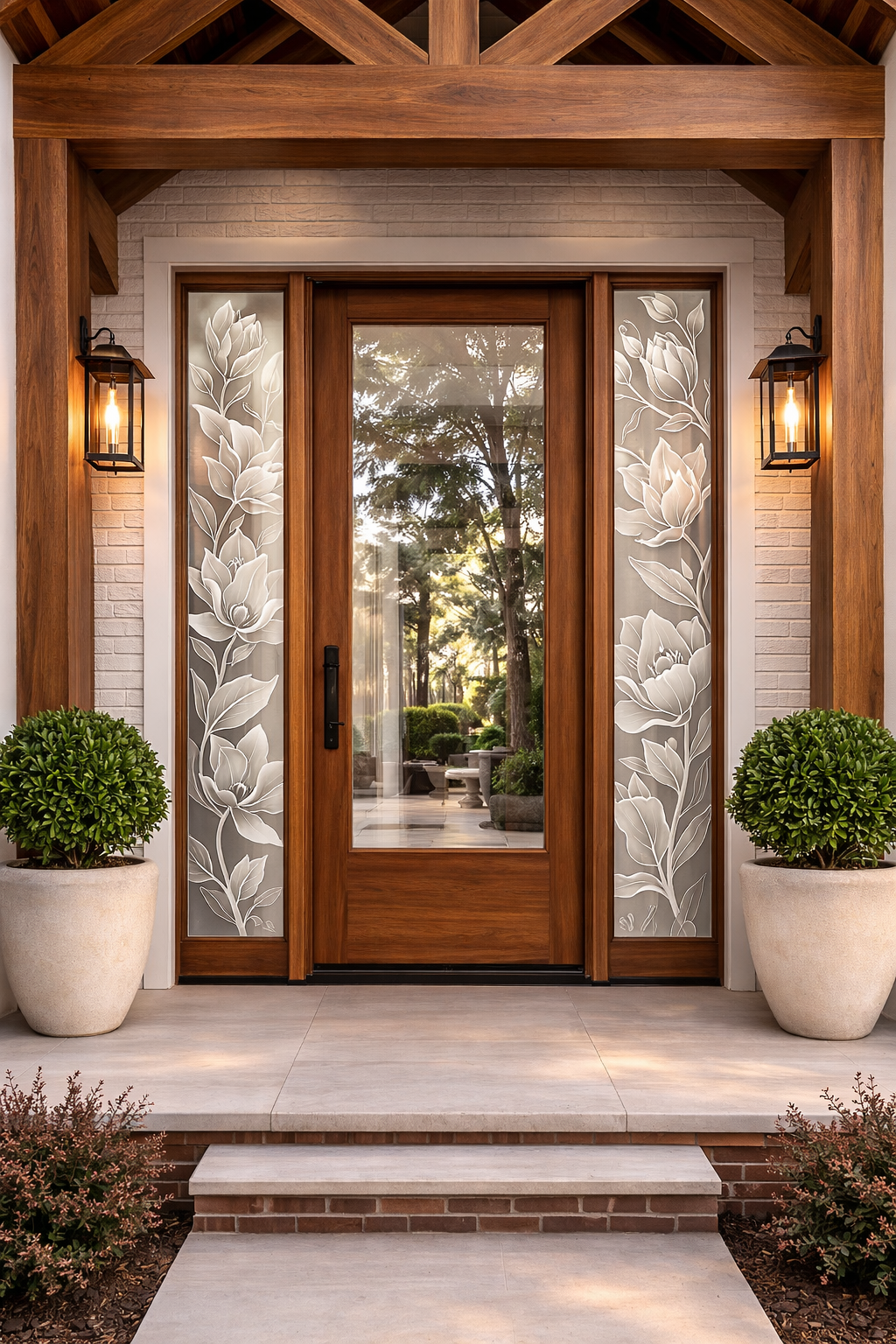 Commercial interior glass design