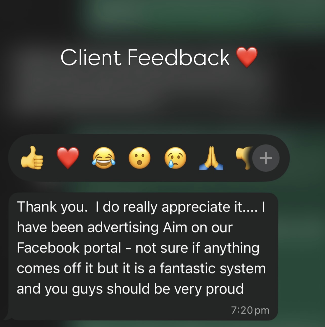 Client Testimonial