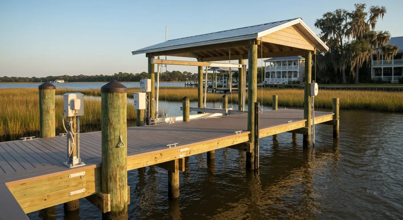 Residential dock construction