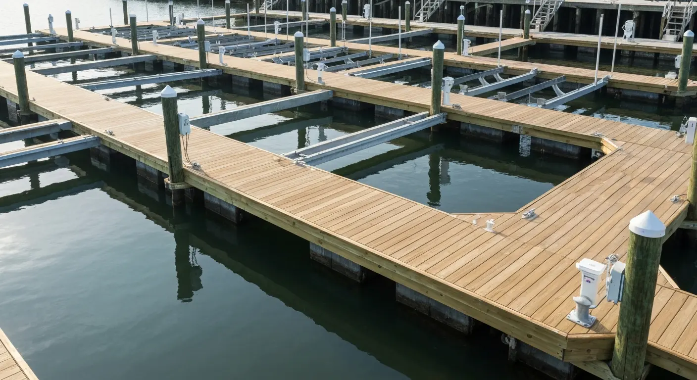Commercial multi-slip dock
