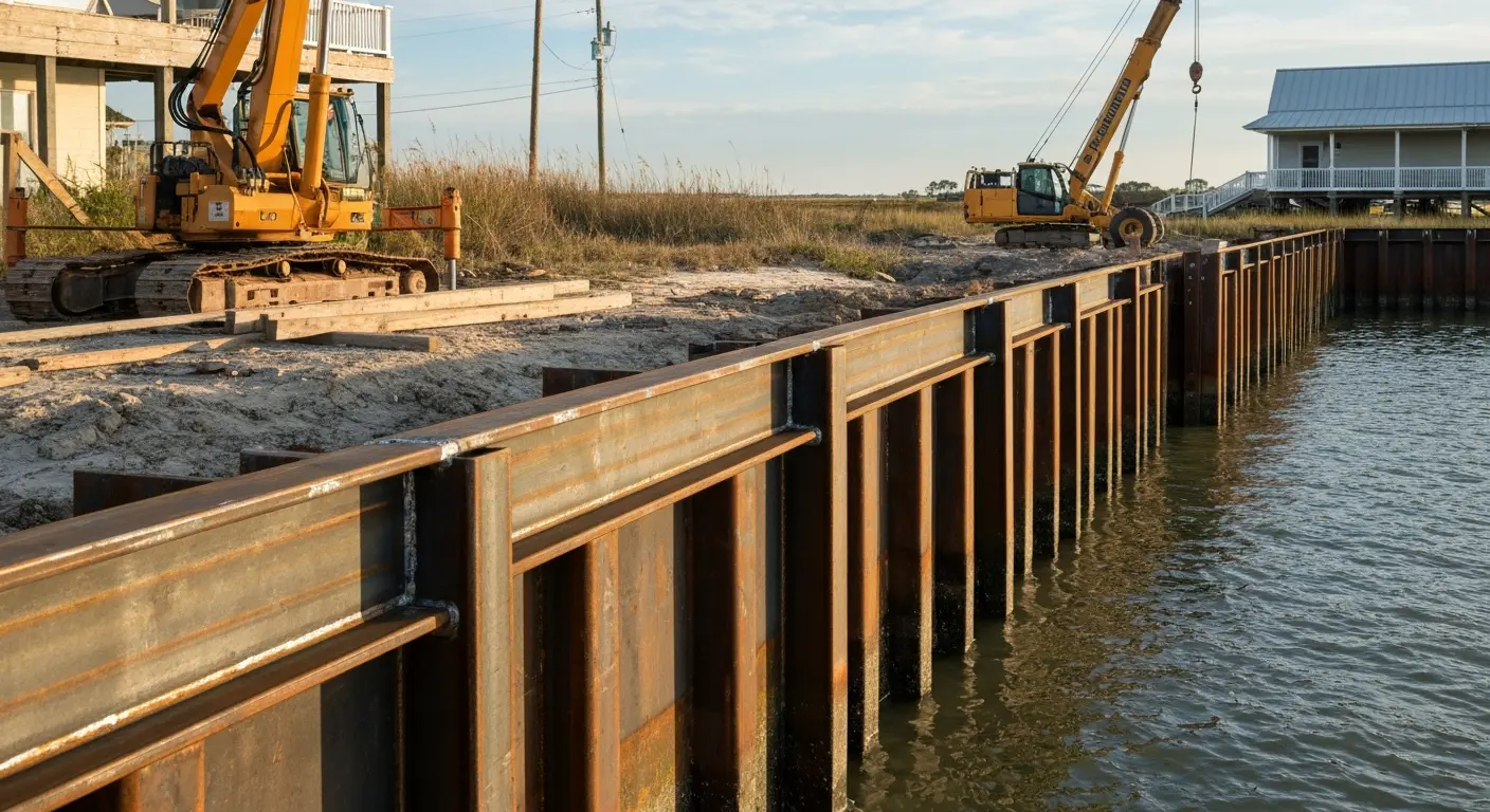 Bulkhead construction project