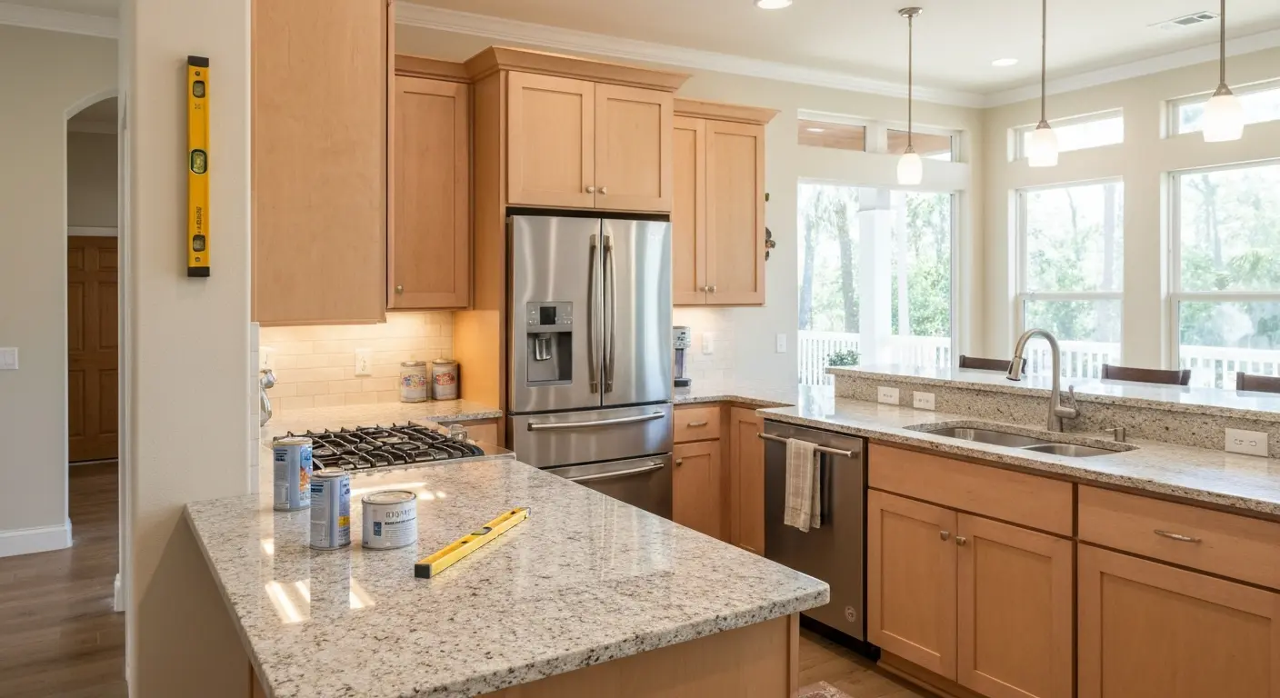 Kitchen remodel installation