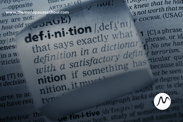 an image from a dictionary highlighting the word definition