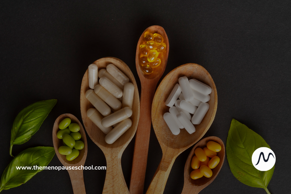 5 virtual vitamins to support hormone health on wooden spoons