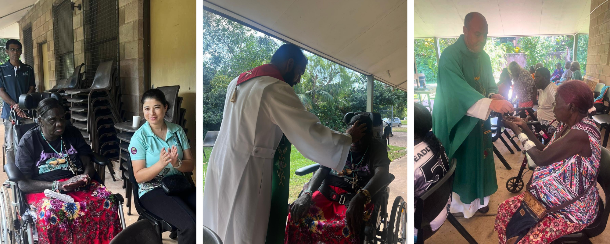 ACRS participant attending a Sunday church service in Darwin