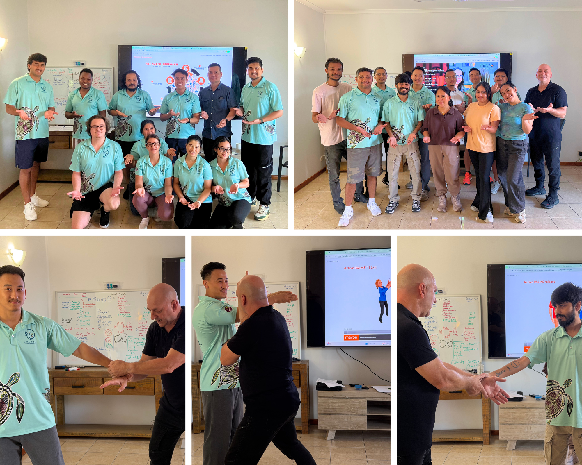 ACRS team members during restrictive practices training in Darwin