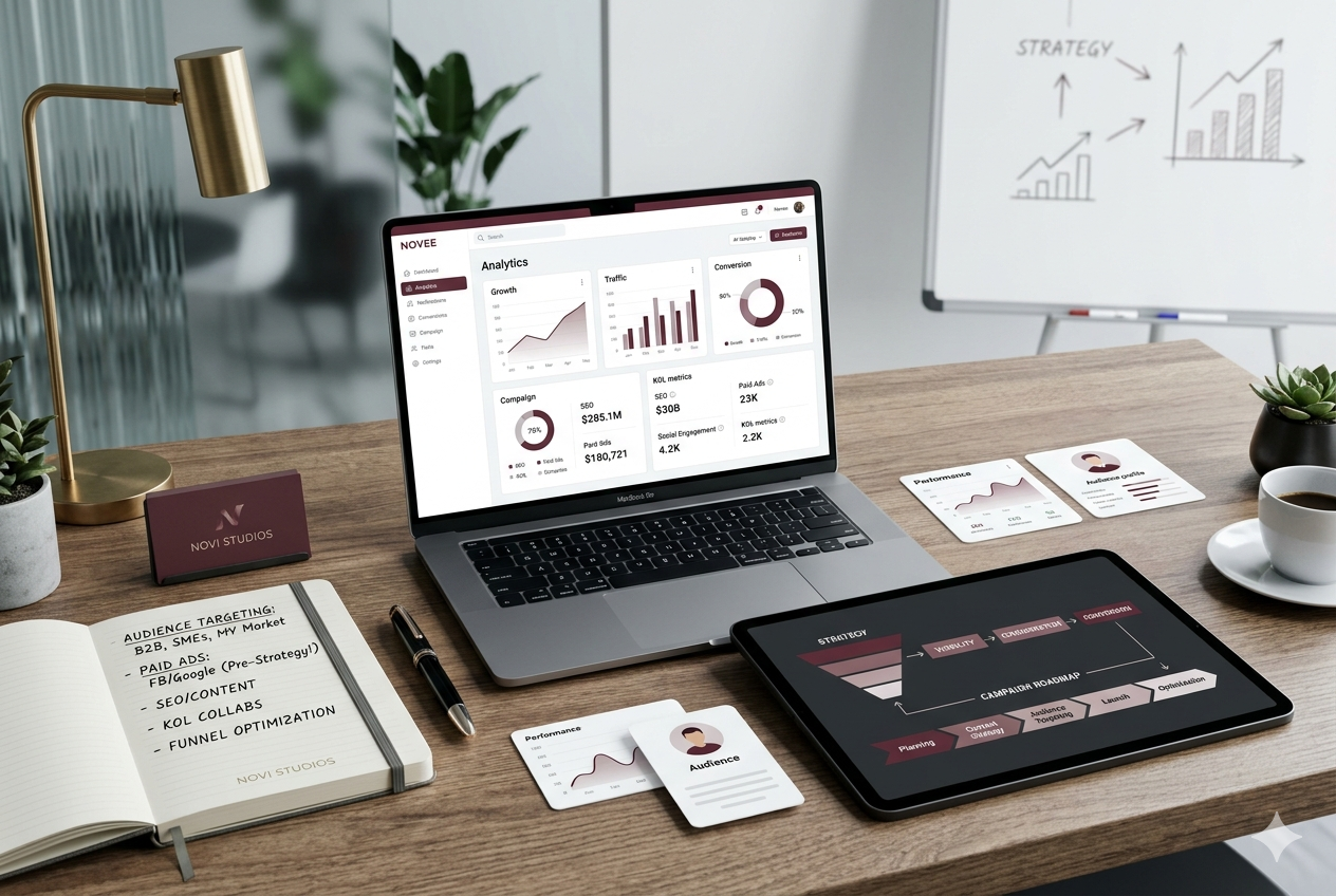 Digital marketing strategy planning before running paid ads