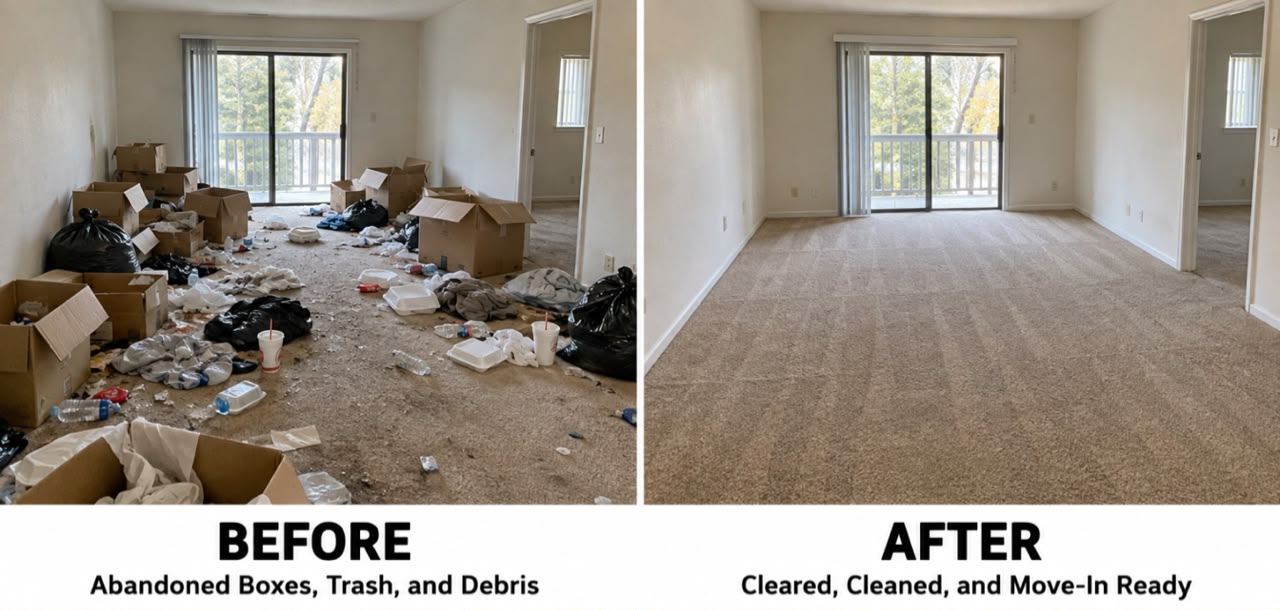 Before and after: complete apartment turnover