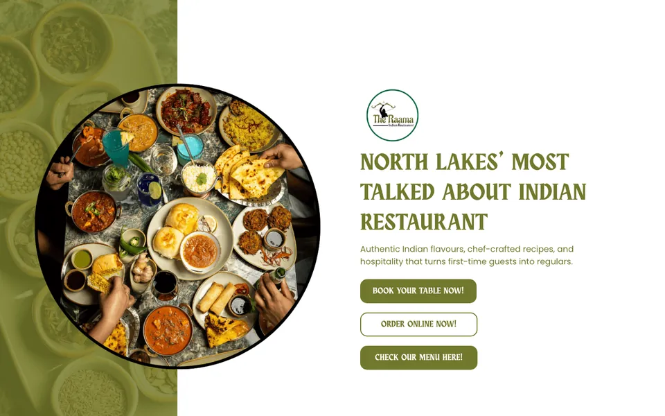 Booking website built for The Raama Indian Restaurant