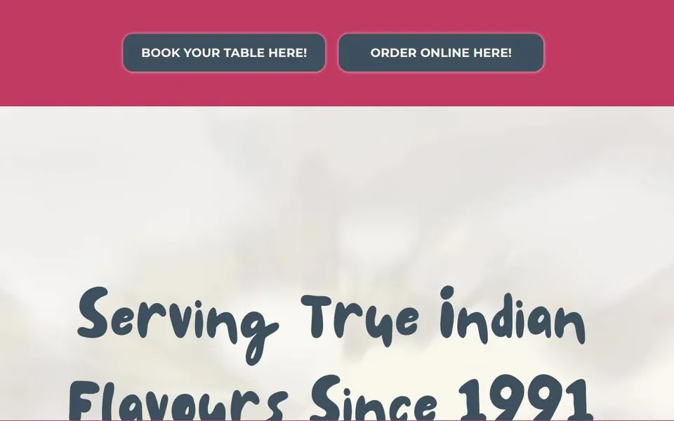 Booking website built for Naan Sense