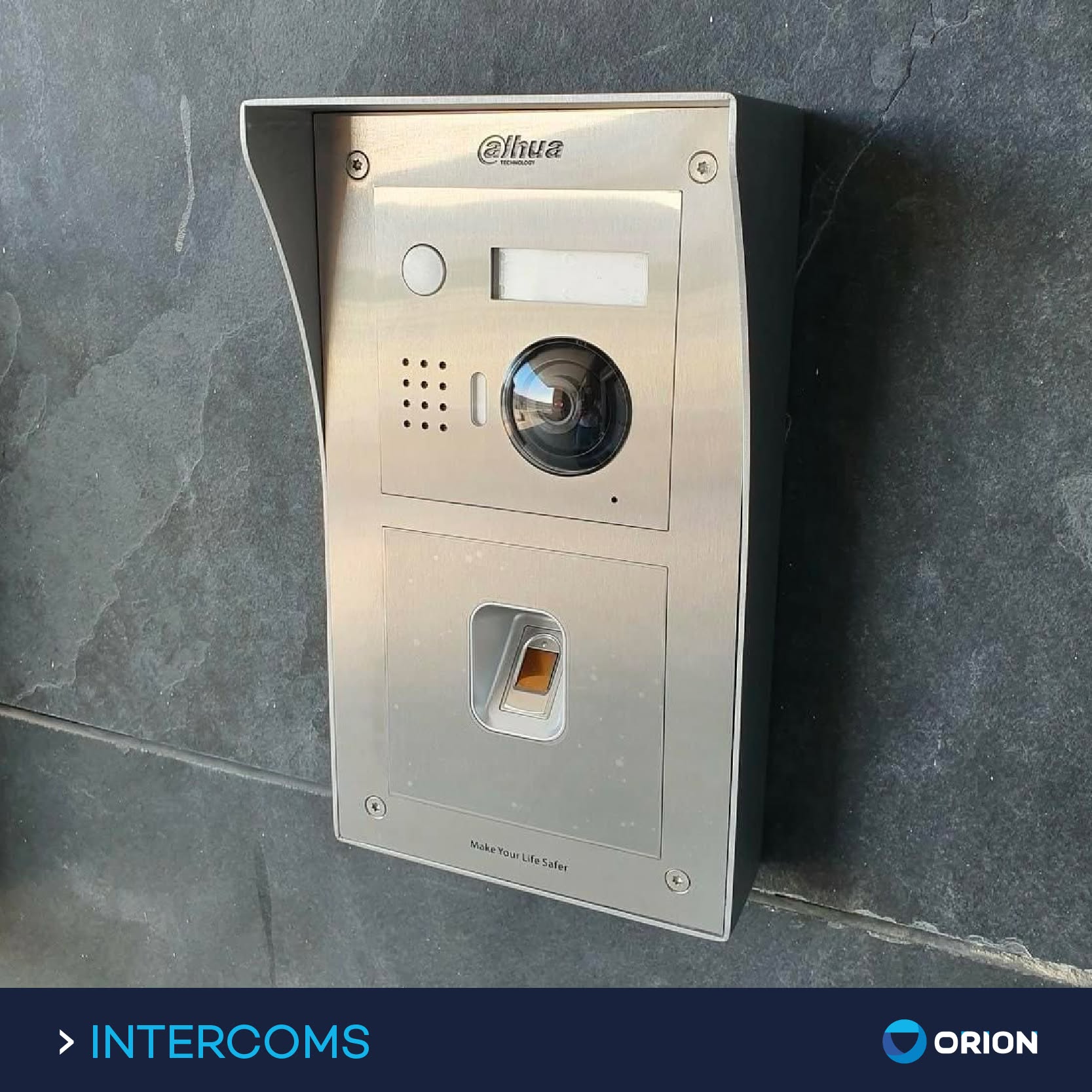 Intercom with fingerprint access