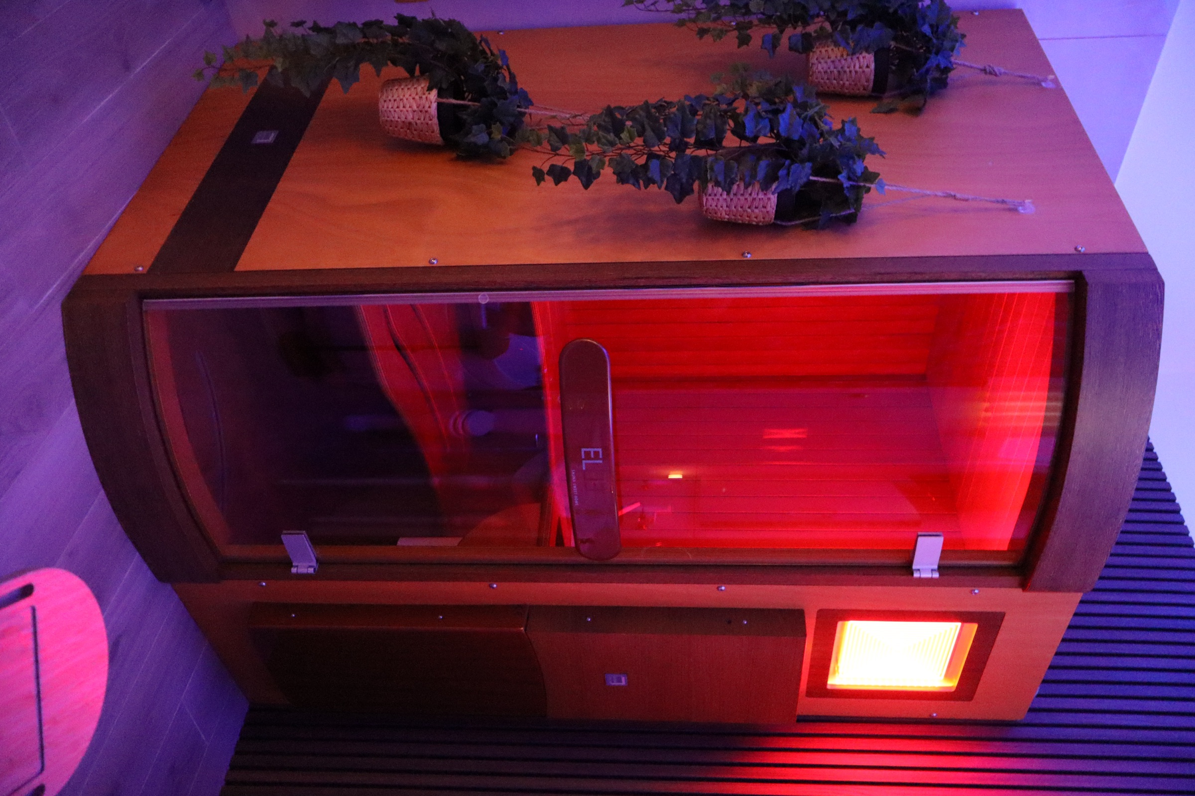 Sauna con cromoterapia