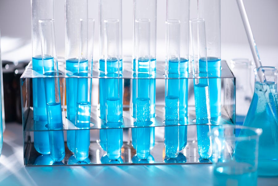 Acqua testata in laboratorio