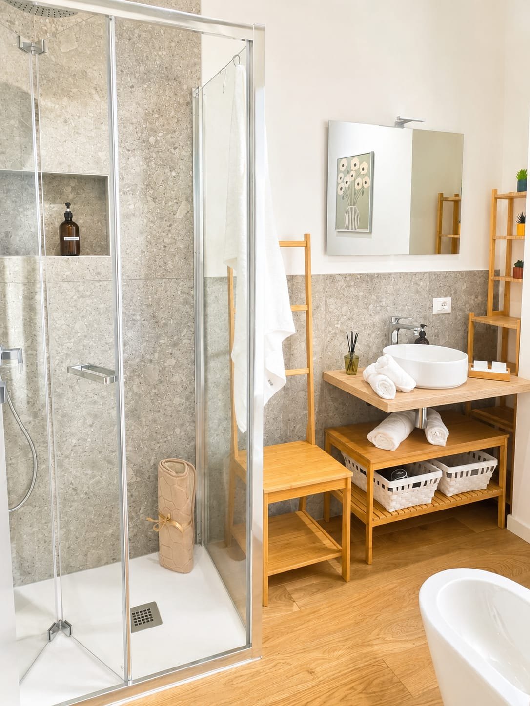 Bagno con doccia · Marco Polo Apartment Borgo Trento