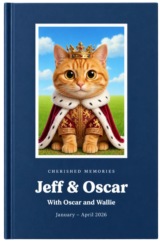 Jeff & Oscar keepsake book