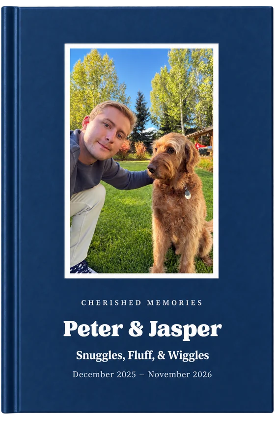 Peter & Jasper&rsquo;s printed keepsake book