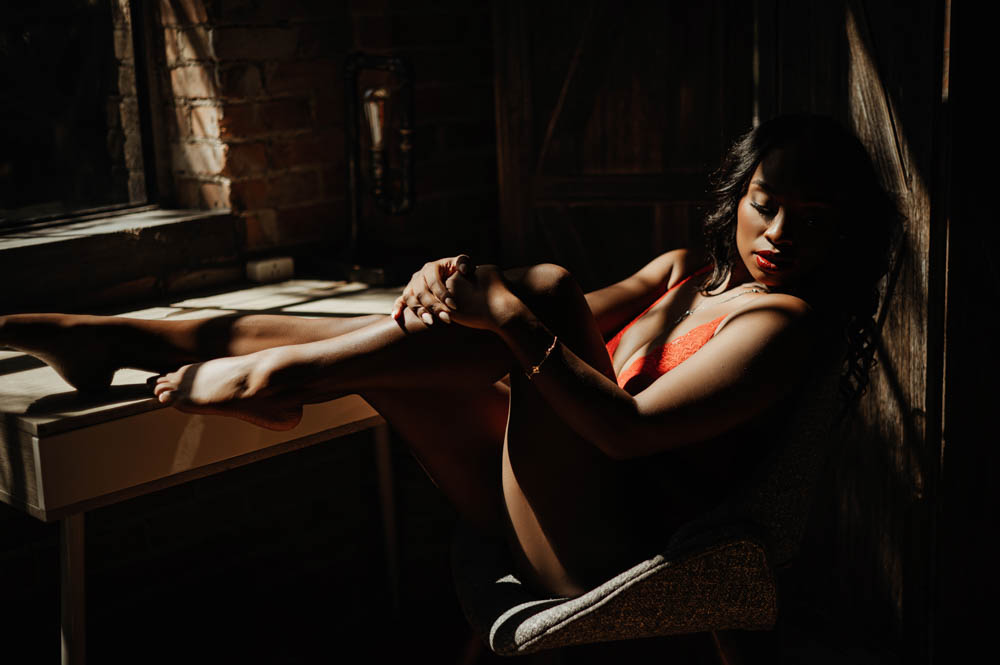 A client's boudoir portrait from Catherine Cooper's Dallas studio