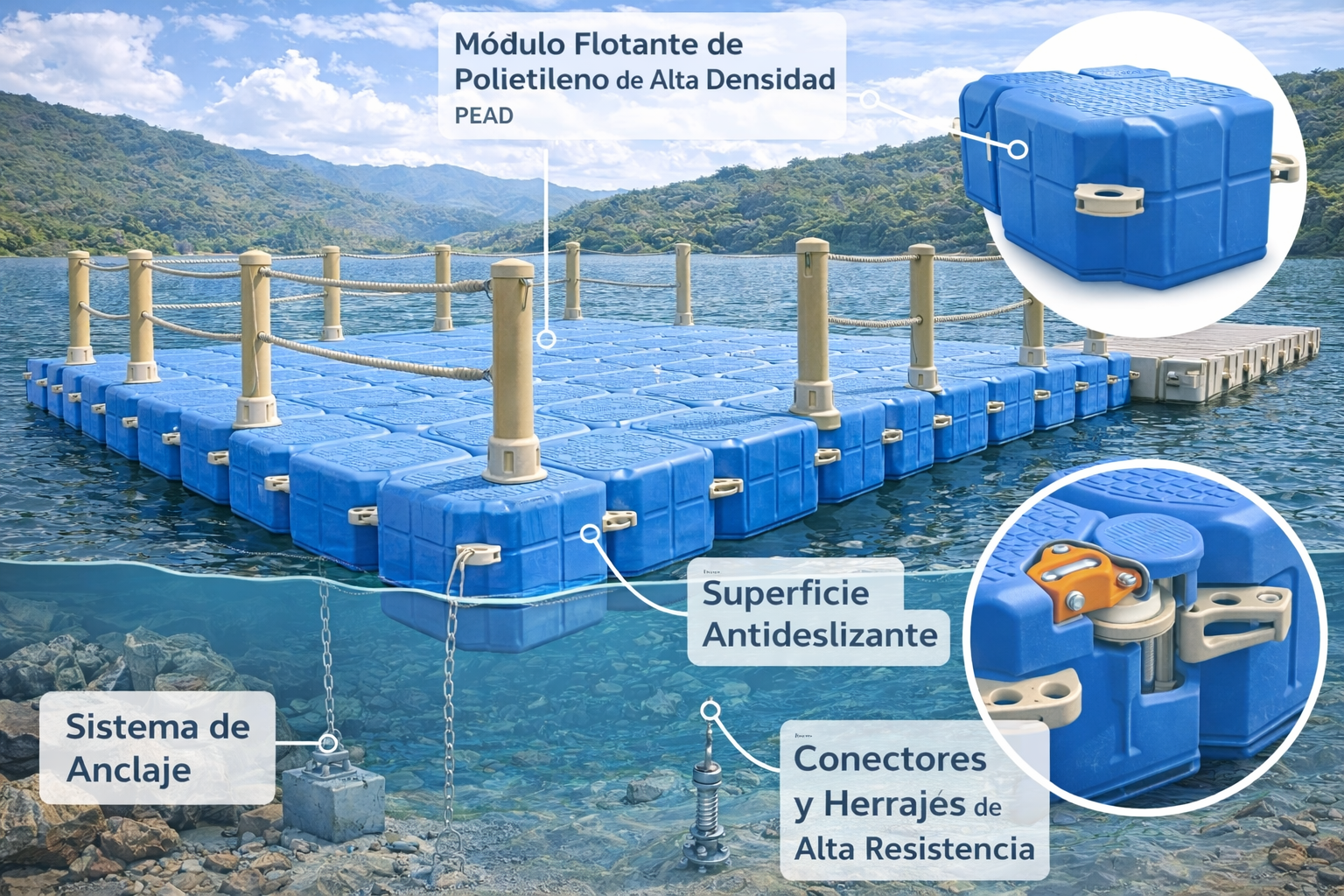 muelle flotante