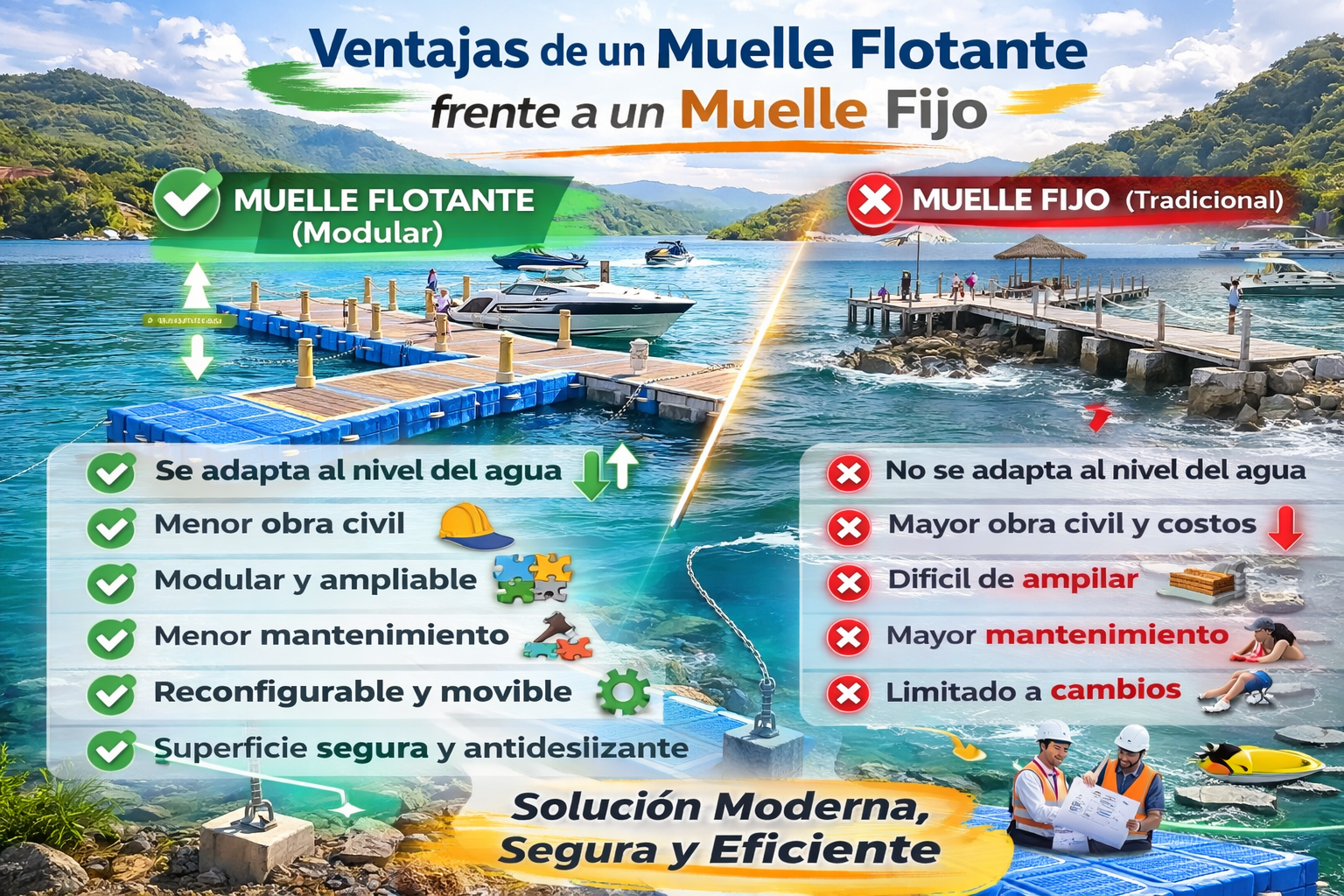 muelle flotante