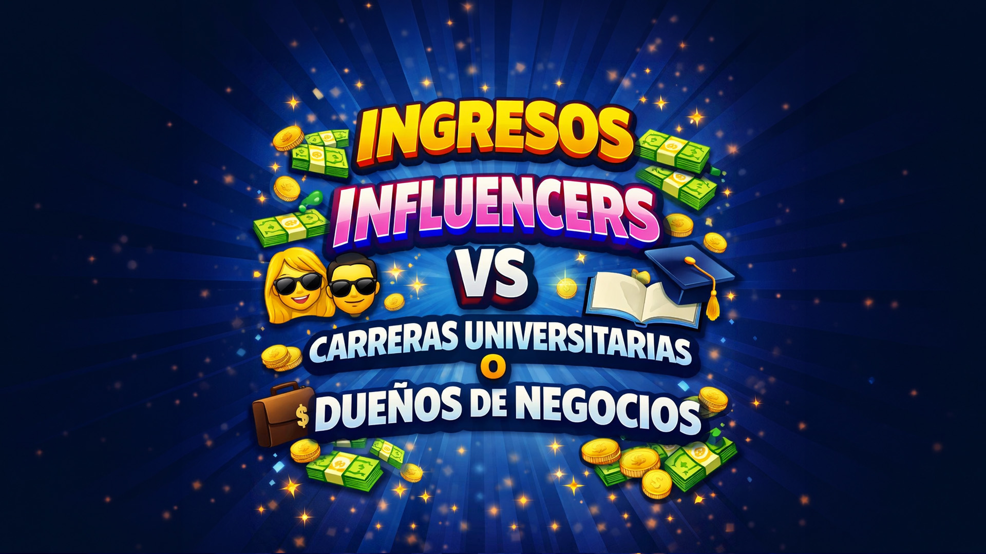 Ingresos influencer vs profesionistas