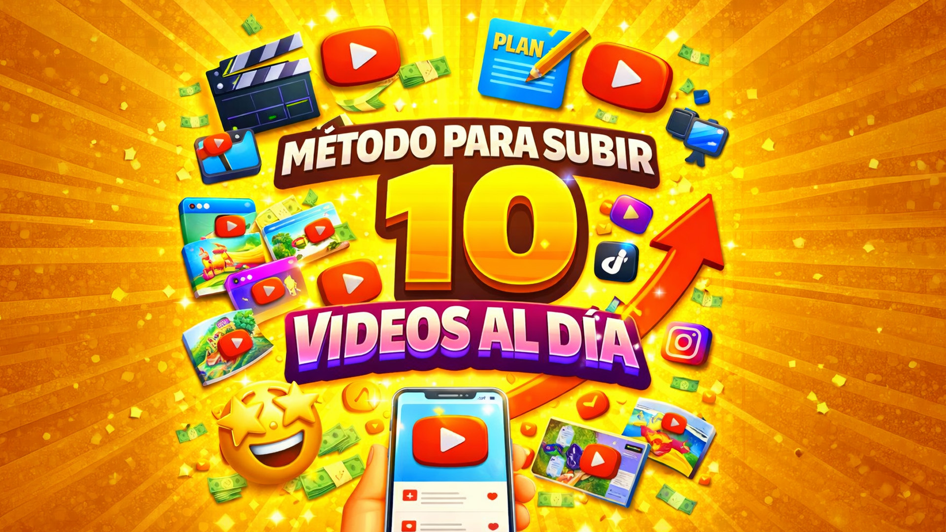 Método para subir 10 videos al día