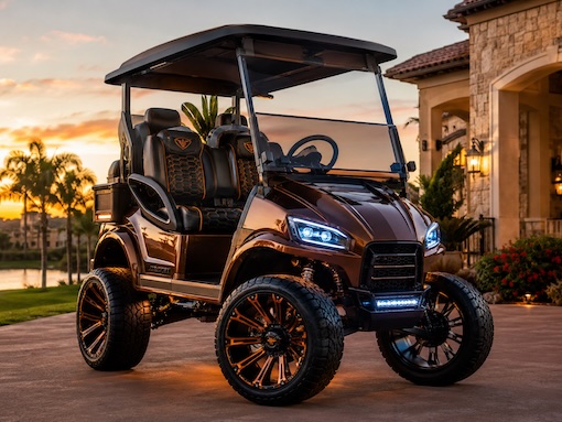 Bronze Apex Custom Golf Cart